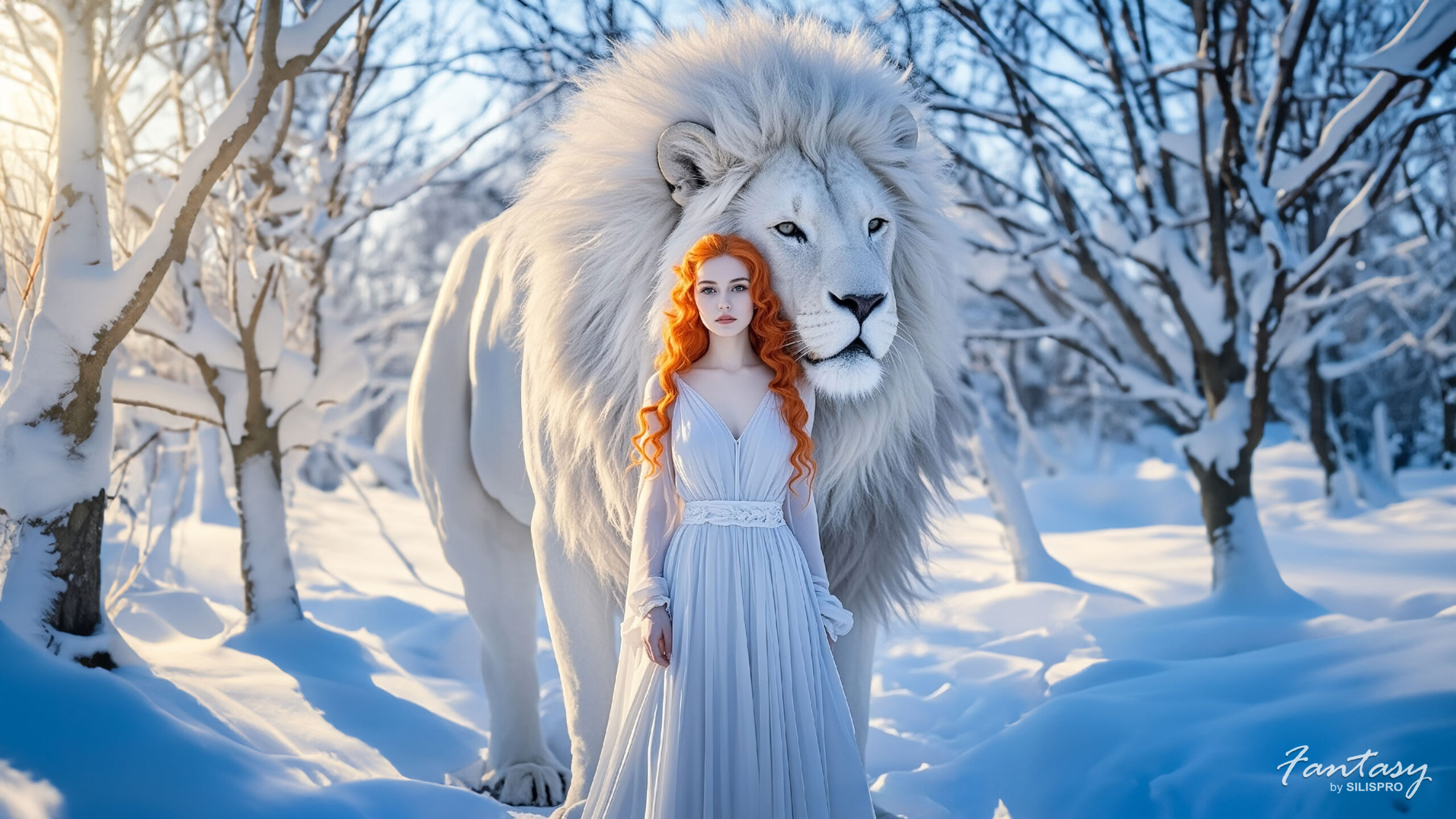 fantasy-by-silispro-ai_woman-and-lion_wallpaper