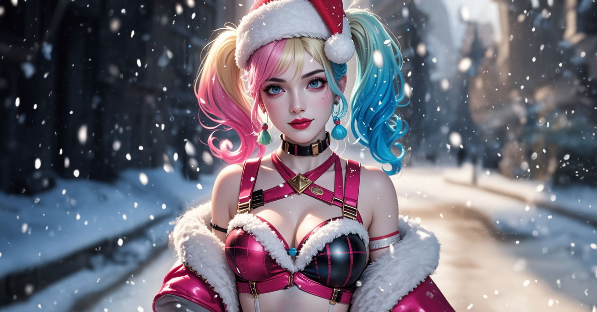 Christmas Harley Quinn Ai