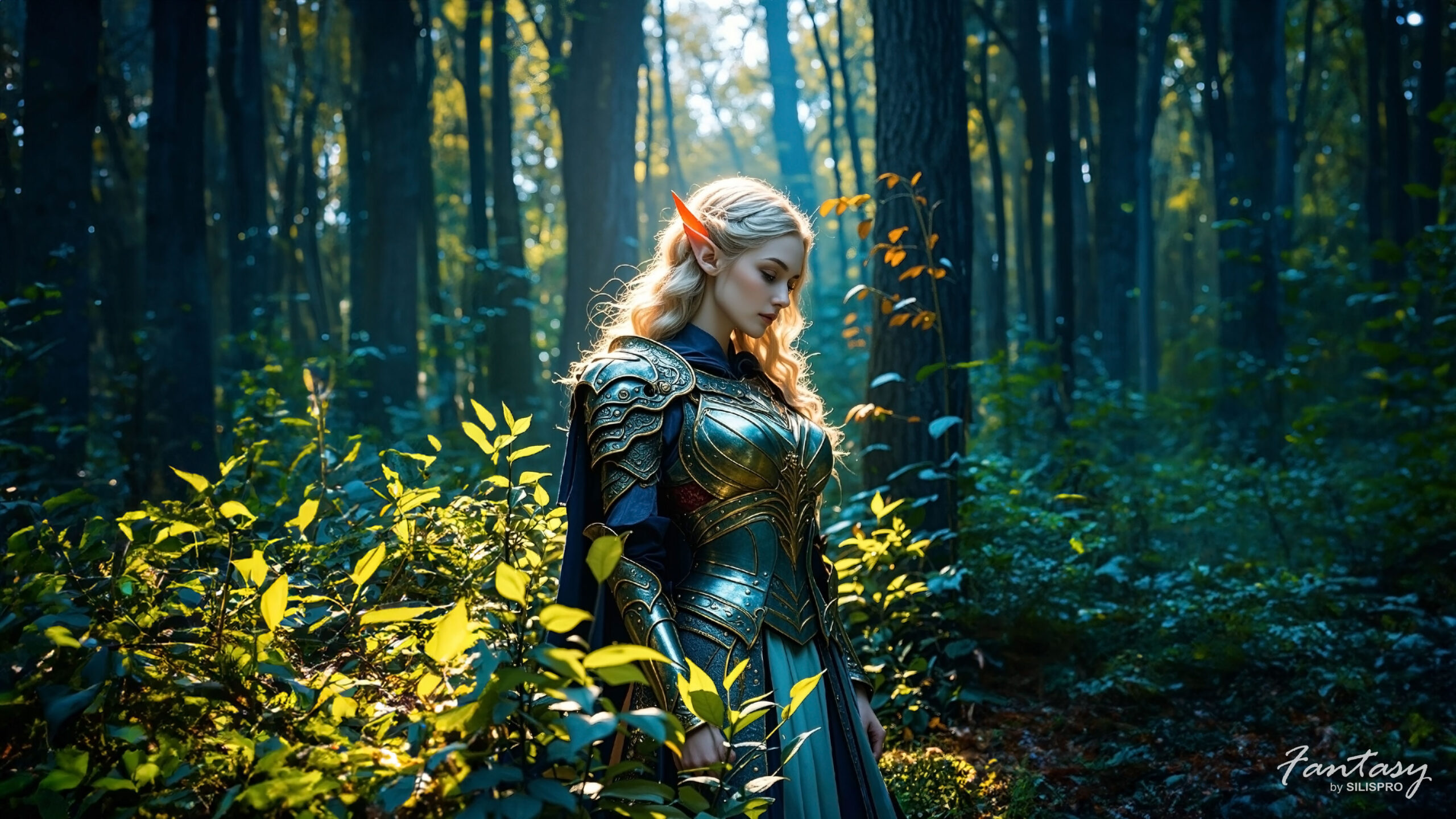 Fantasy Art – Elven Woman in the Forest Wallpapers