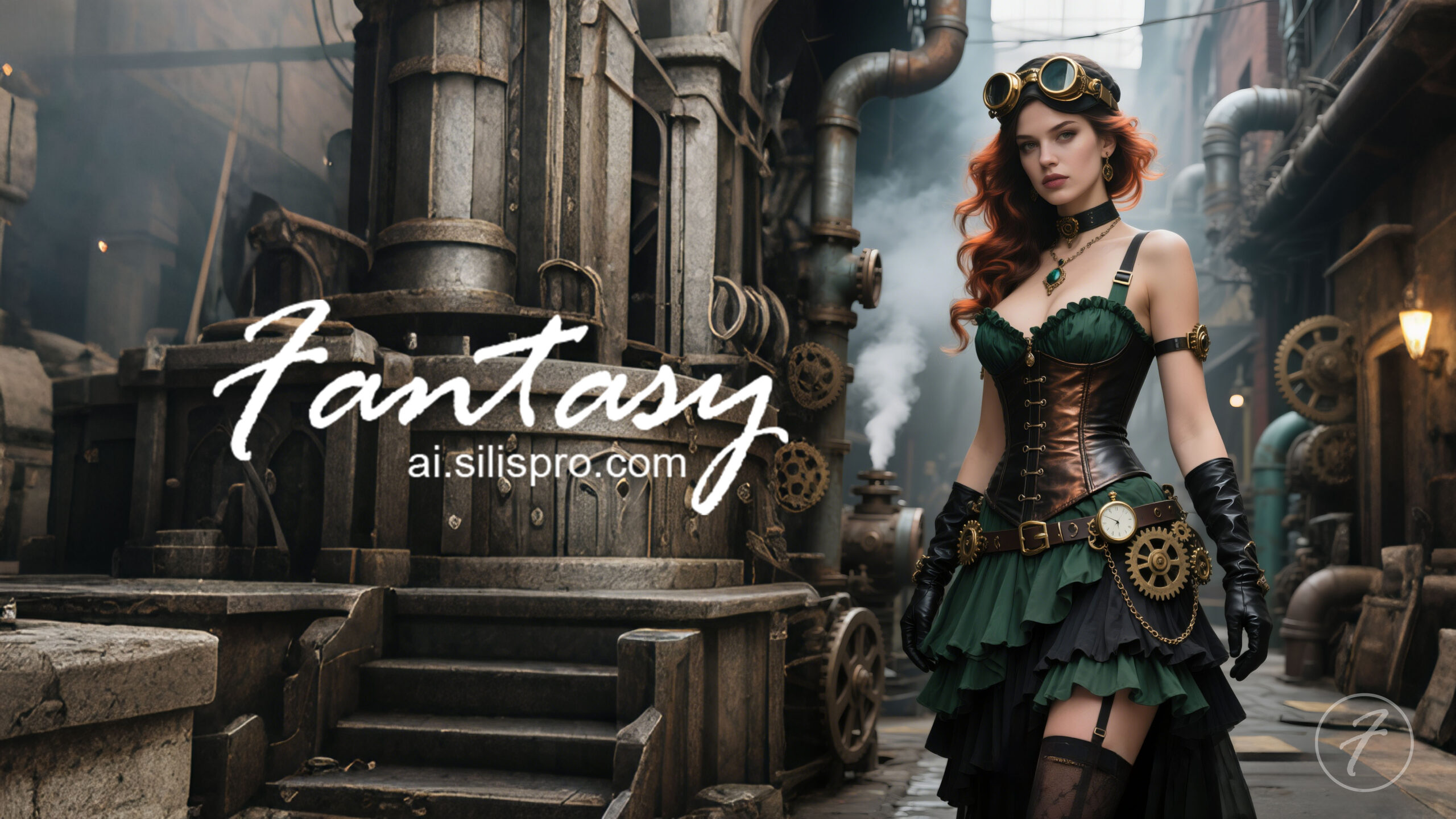 Stunning Steam Punk Woman (Ai)