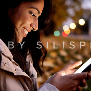 Royalty-Free Lifestyle Video of a Woman Looking at Cell Phone 4K